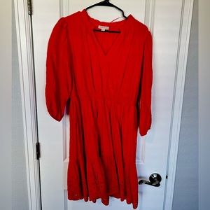 Knox rose red eyelet dress